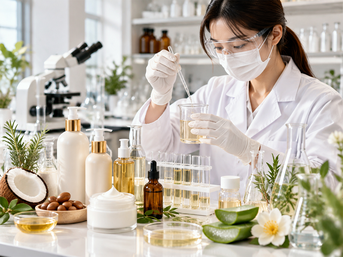Hair care formula development and cosmetic R&D laboratory