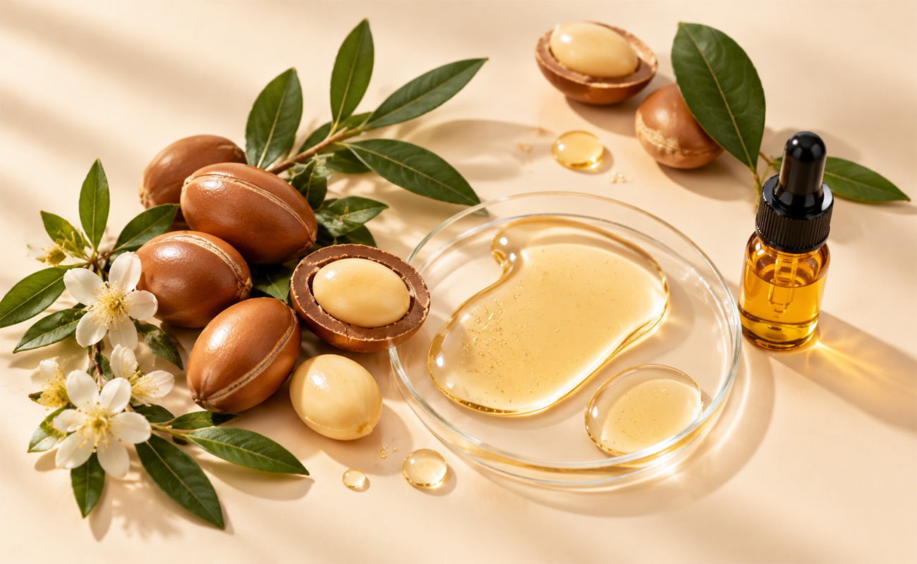 Moroccan Argan Oil Haircare Travel Set formula ingredients and botanical oil care