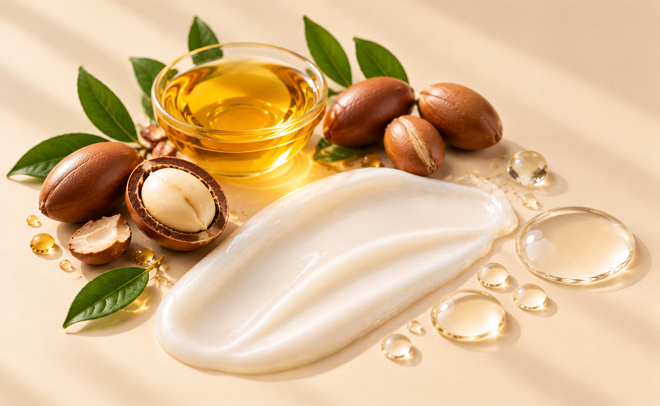 Moroccan Argan Oil Leave-in Conditioner formula ingredients with argan oil and smoothing ingredients